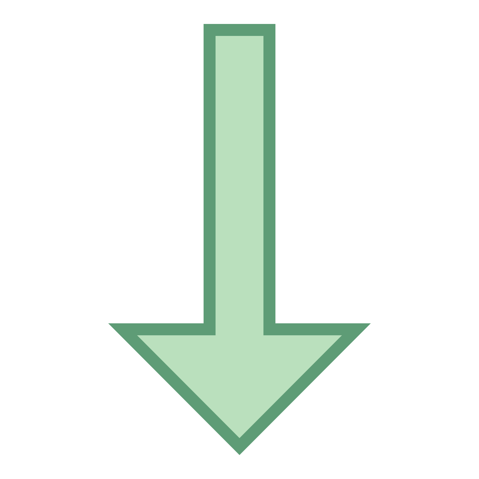 down